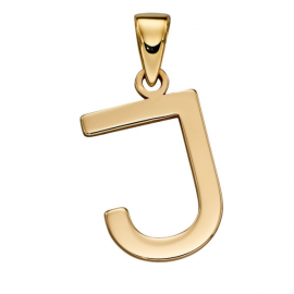 Gold Letter 'J' Pendant (GP 2209)